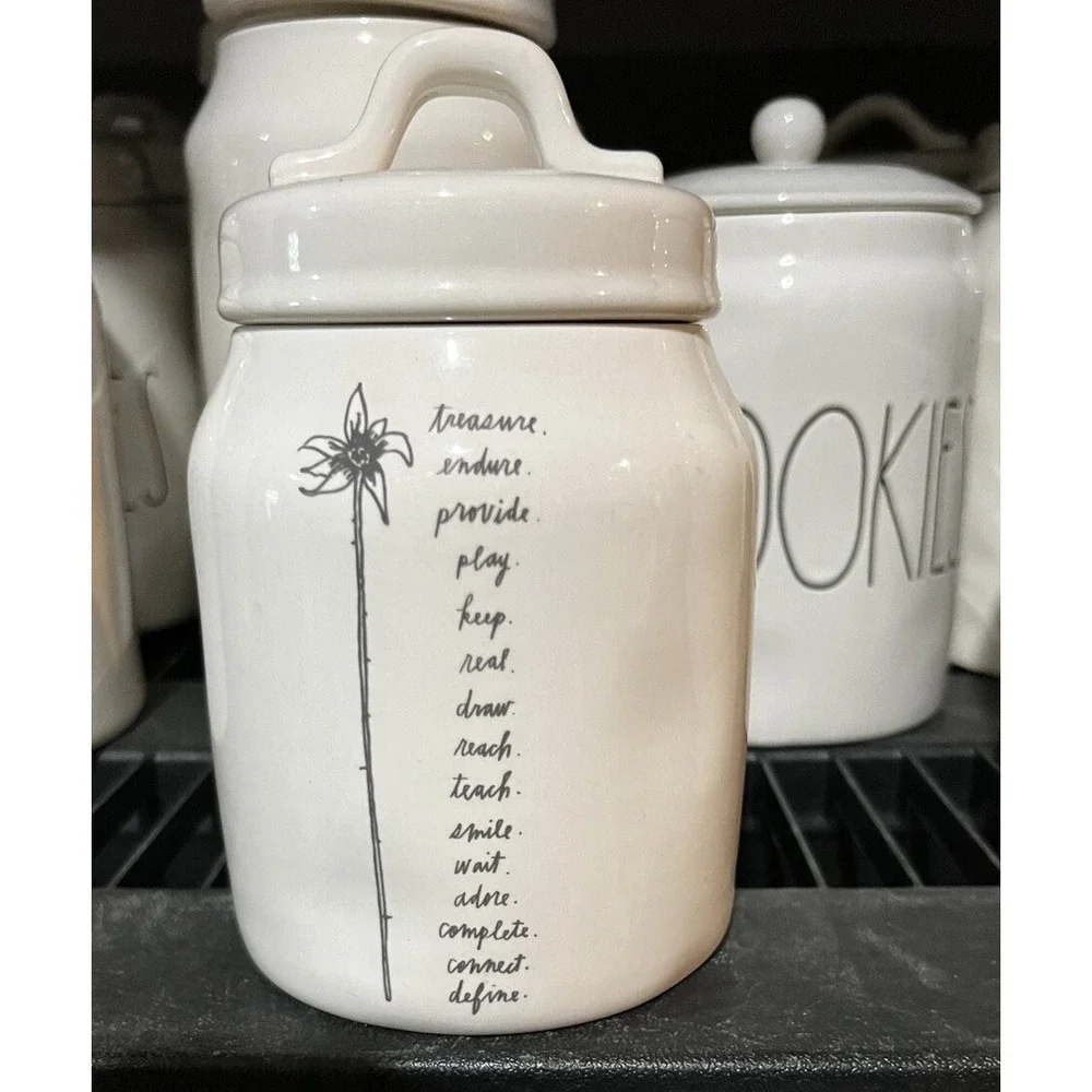 Rae Dunn Stem Line Baby Canister Rare HTF